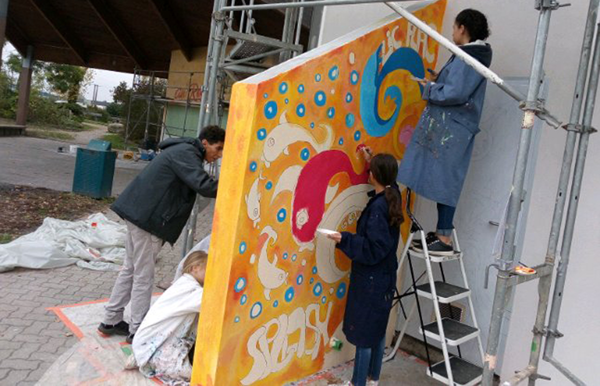 Des couleurs pour La Ballastière à Bischheim